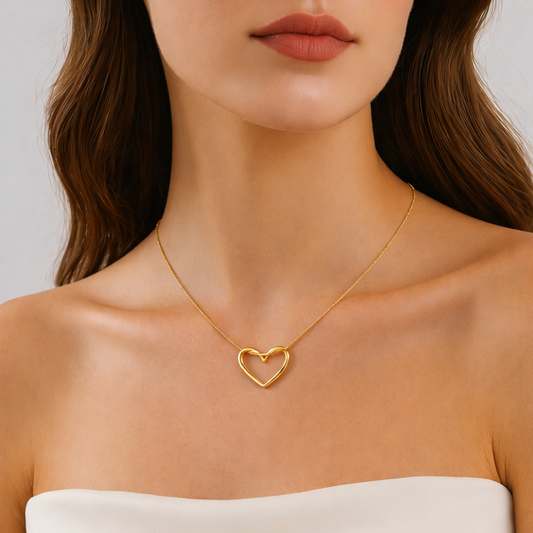 Elegant Open Heart Necklace