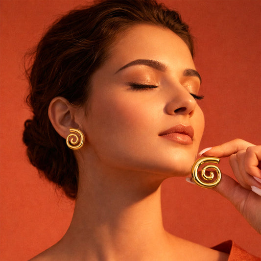 Swirl Statement Earrings