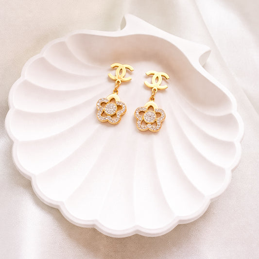 Floral Charm Earrings