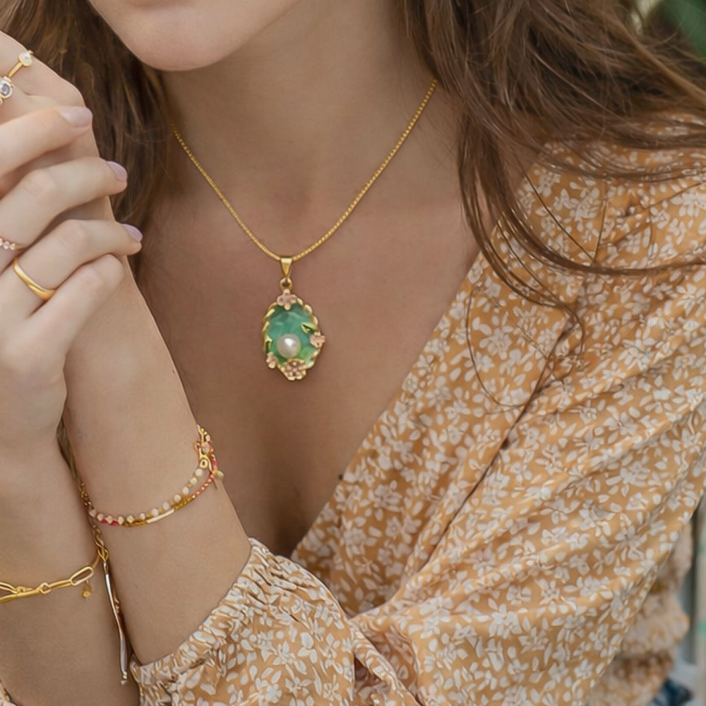 Blossom Pearl Pendant Necklace