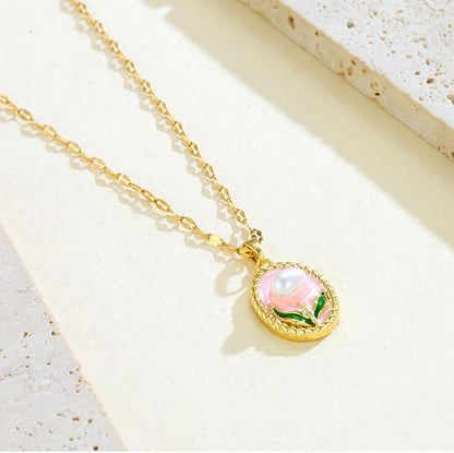 Blossom Pearl Pendant Necklace