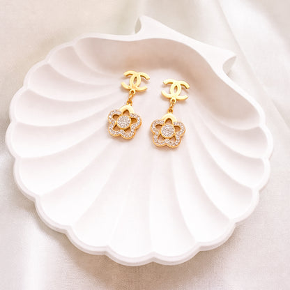 Floral Charm Earrings