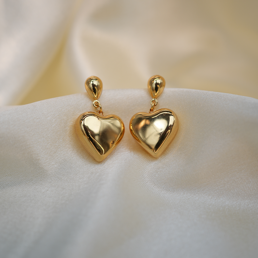 Heart Drop Earrings