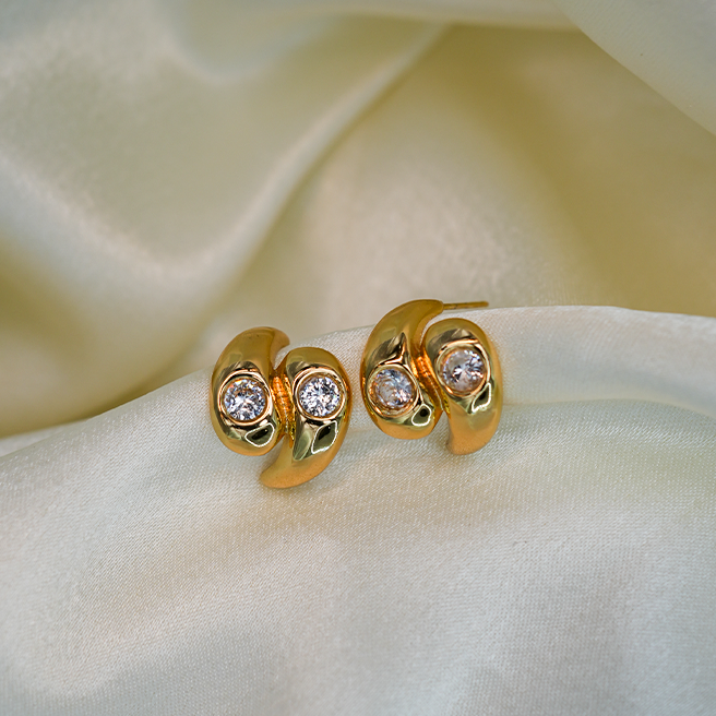 Mini Glow Crystal Earrings